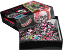 POWELL SKULL & SWORD GEEGAH HOT PINK PUZZLE 500 PIECES