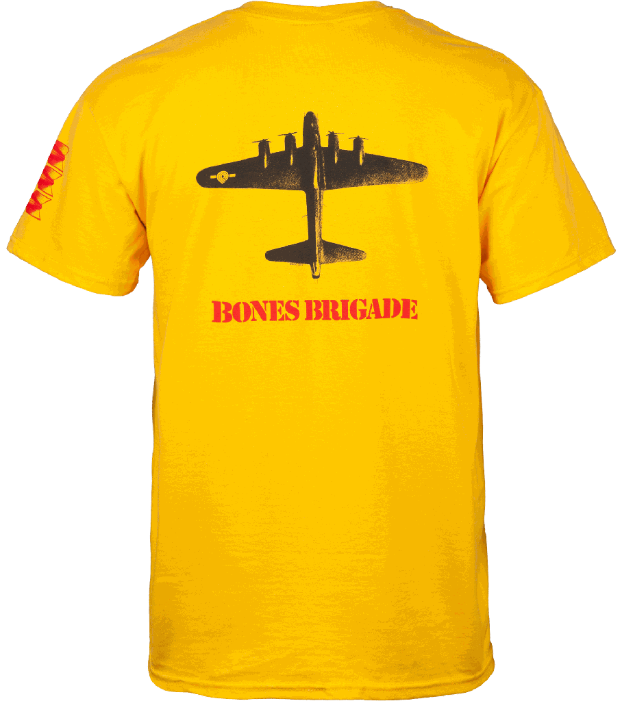 BONES BRIGADE T-SHIRT BOMBER GOLD BACK-CTMBOBRBE.png