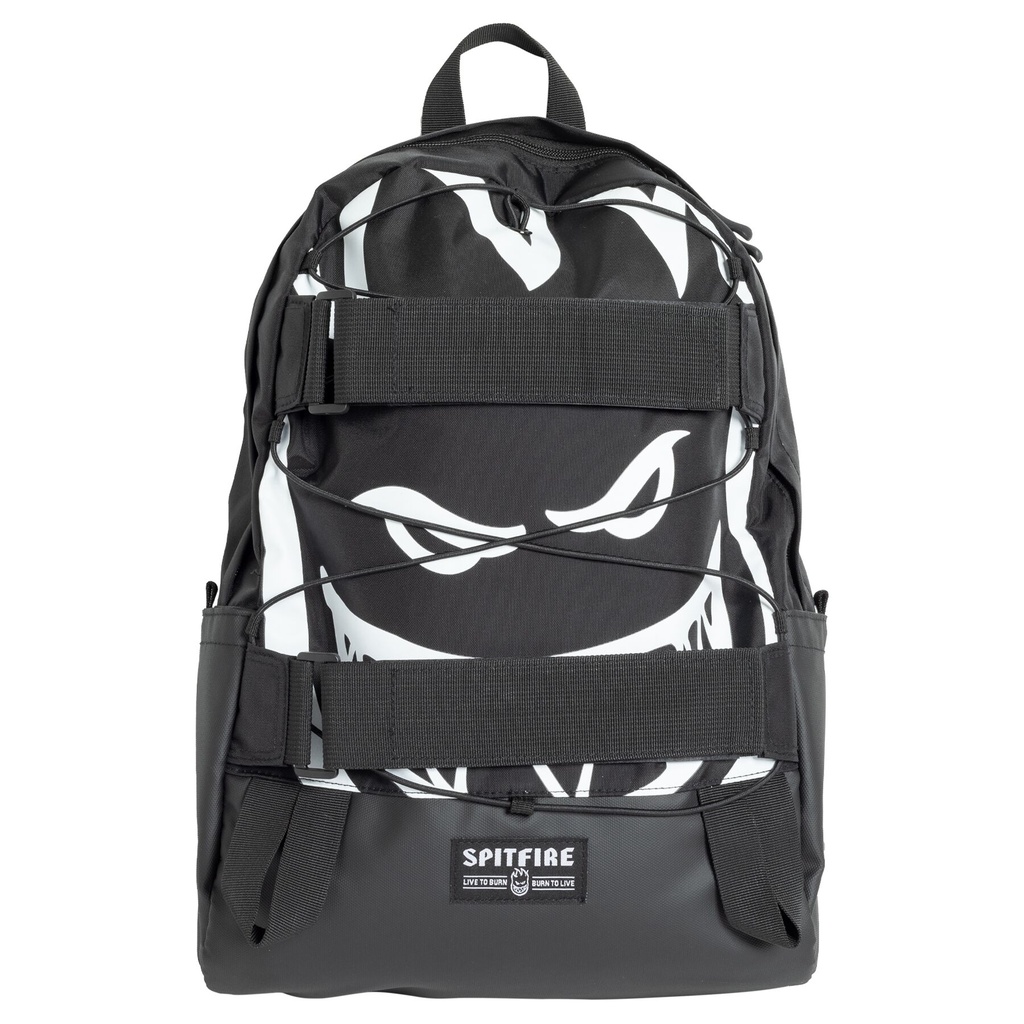 SPITFIRE BIGHEAD DAY SKATE BACKPACK BLACK/WHITE