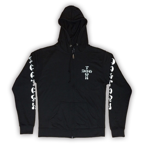 DOGTOWN CROSS LOGO BLACK HZ/SWT XL