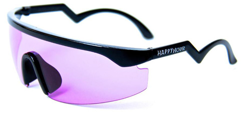 HAPPY HOUR ACCELERATORS BLACK/PURPLE SUNGLASSES