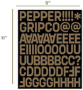 PEPPER ALPHANUMERIC CUSTOM GRIP KIT (3 LASER DIE CUT SHEETS)