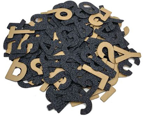 PEPPER ALPHANUMERIC CUSTOM GRIP KIT (3 LASER DIE CUT SHEETS)