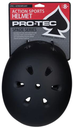 PRO TEC SPADE SERIES CERTIFIED HELMET BLACK  SIZED FOR AGES 8+ 