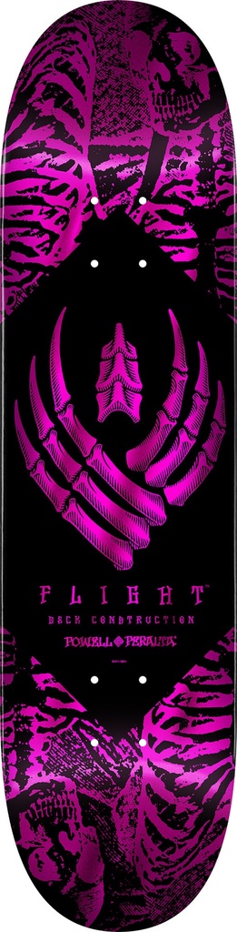 POWELL TEAM SKELETON PINK FOIL FLIGHT DECK 8.0