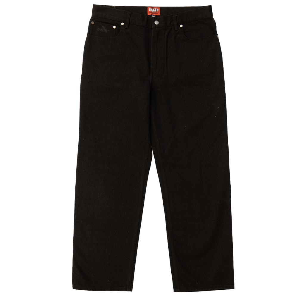 BAKER WARNER DENIM BLACK PANTS 32