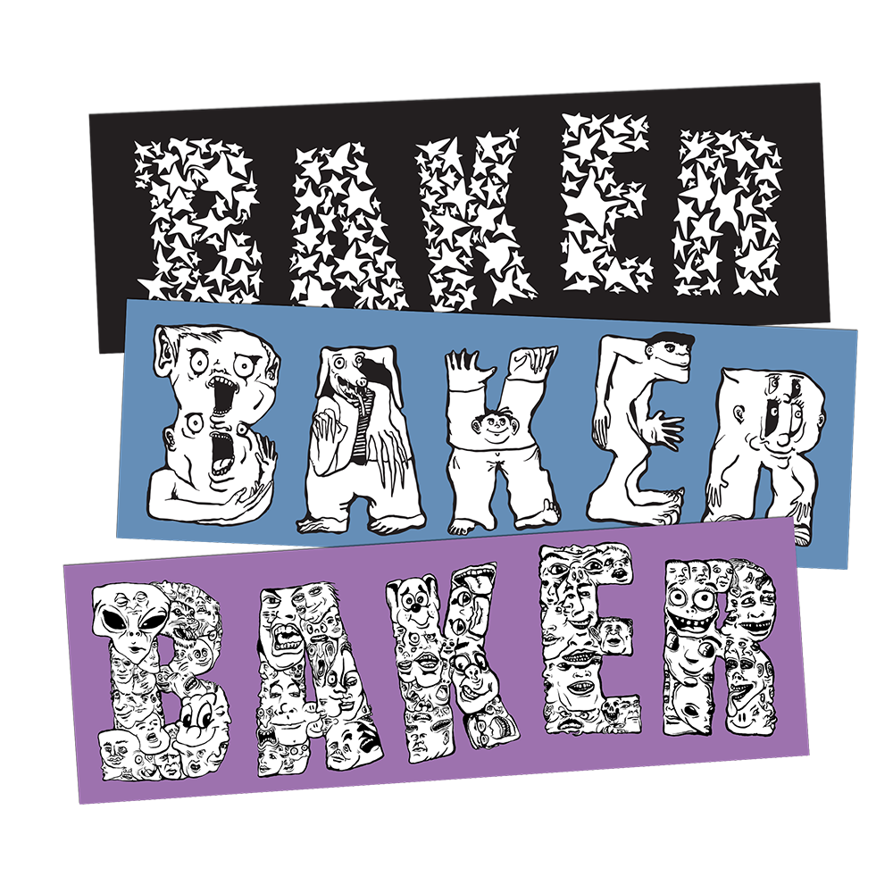 BAKER GET LOST 12CT STICKER PACK