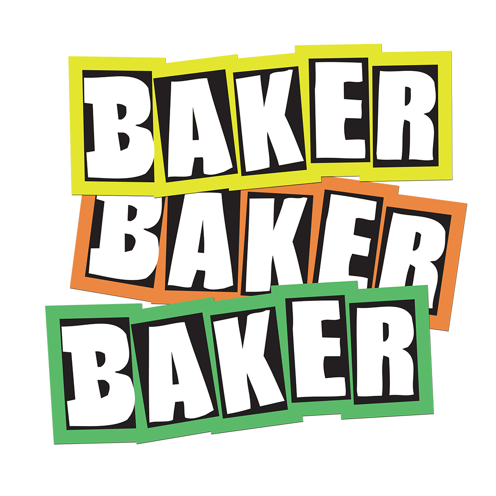 BAKER BRAND LOGO NEON STICKER