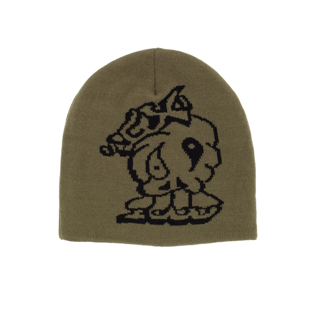 GX1000 MIND OVER MATTER SKULL CAP BEANIE OLIVE