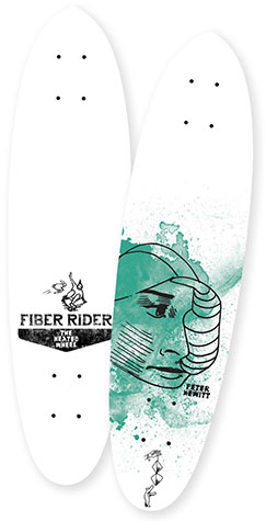 THE HEATED WHEEL PETER HEWITT FIBER RIDER DECK 6.00 X 23.75