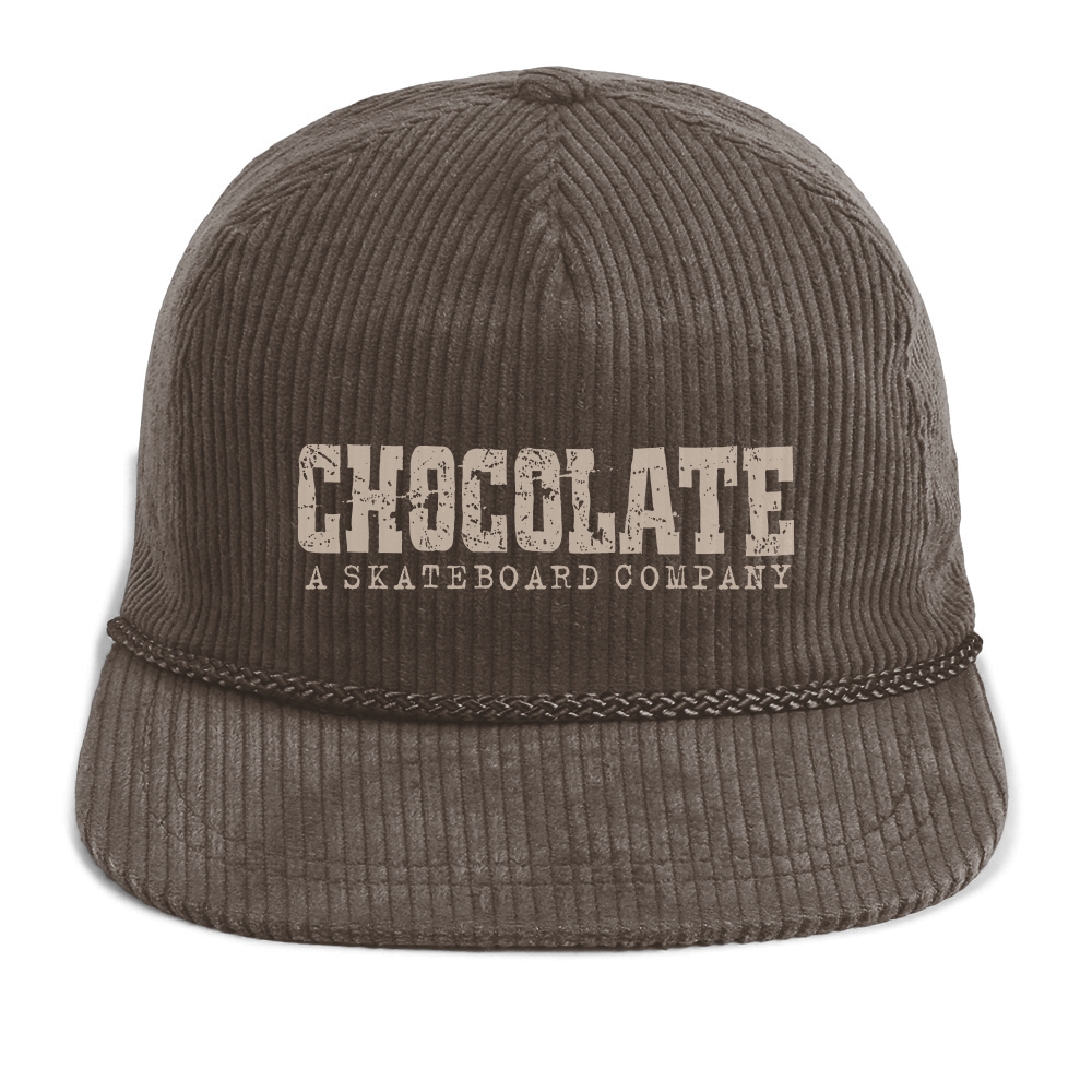 CHOCOLATE WESTERN CORD 5 PANEL HAT BROWN