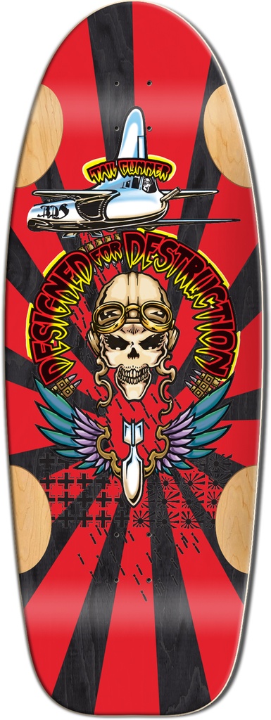 BULL DOG TAIL GUNNER BLACK STAIN SHAPED DECK 11.87 X 33.00