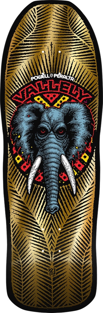 POWELL MIKE VALLELY ELEPHANT GOLD FOIL SHAPED DECK 10.0 X 30.0