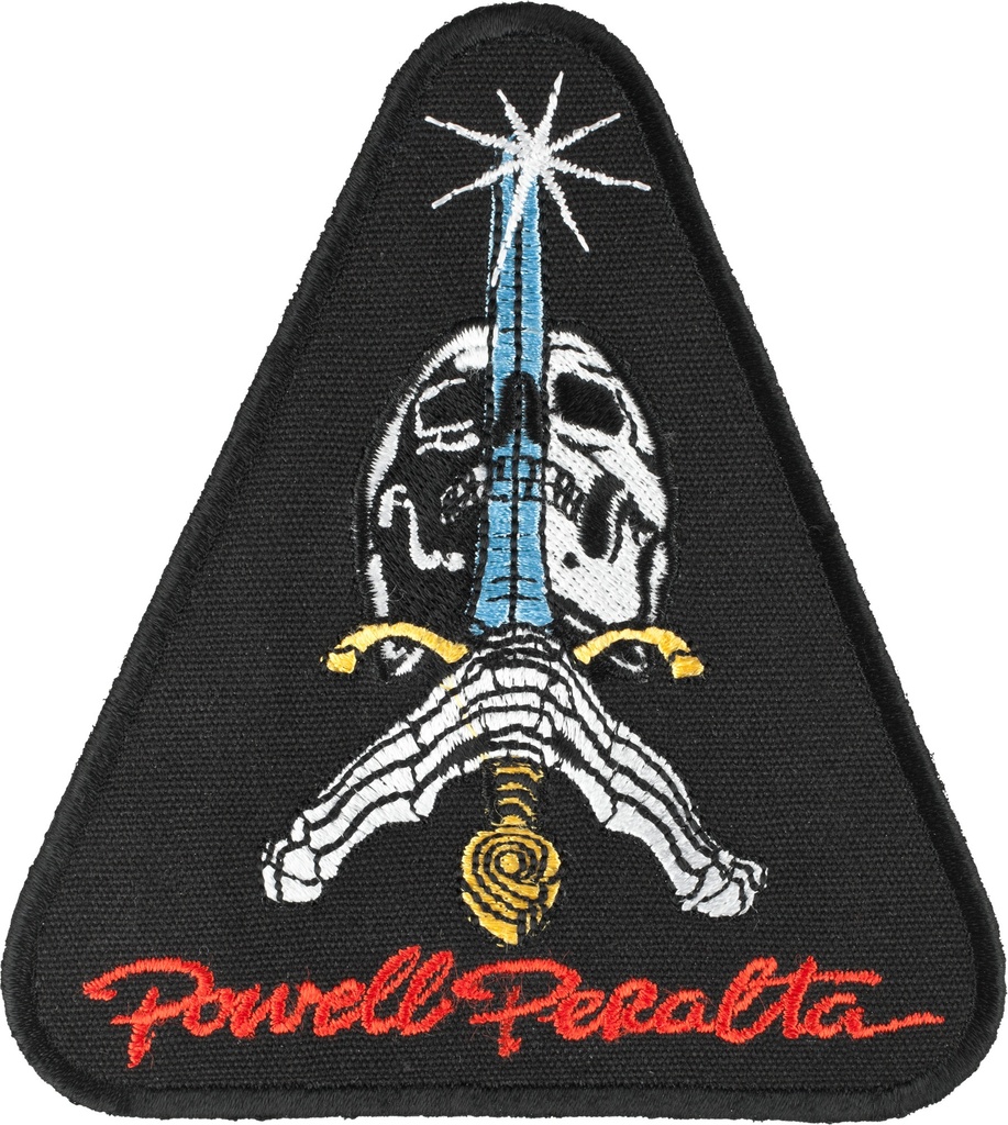 POWELL SKULL & SWORD BLACK PATCH