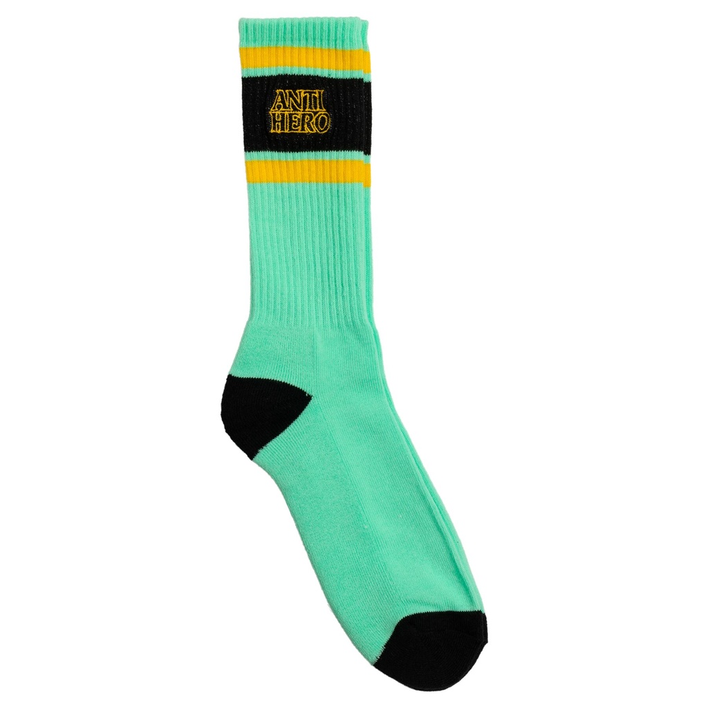 ANTI-HERO BLACK HERO OUTLINE EMB SOCKS GREEN