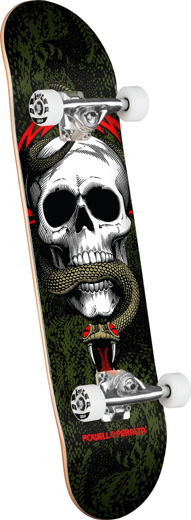 POWELL SKULL & SNAKE BLACK/GREEN COMPLETE 8.25 X 31.95