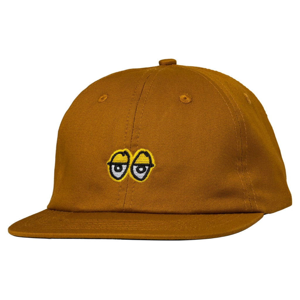 KROOKED EYES STRAPBACK HAT TAN/GOLD