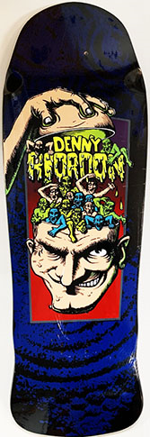 TOXIC DENNY RIORDON OG DENNY SHAPED DECK 10.25 X 31.00 (HAND SCREENED ASSORTED COLORS)