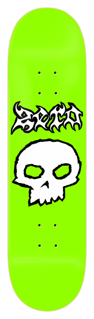 ZERO TEAM METAL SKULL GREEN DECK 8.50