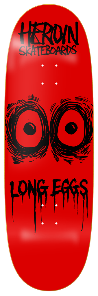 HEROIN TEAM LONG EGGS SHAPED DECK 10.25 X 33.0