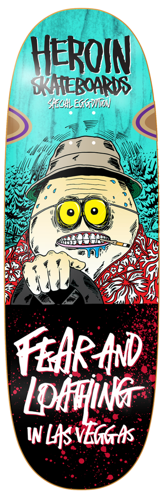 HEROIN TEAM FEAR & LOATHING SHAPED DECK 10.4