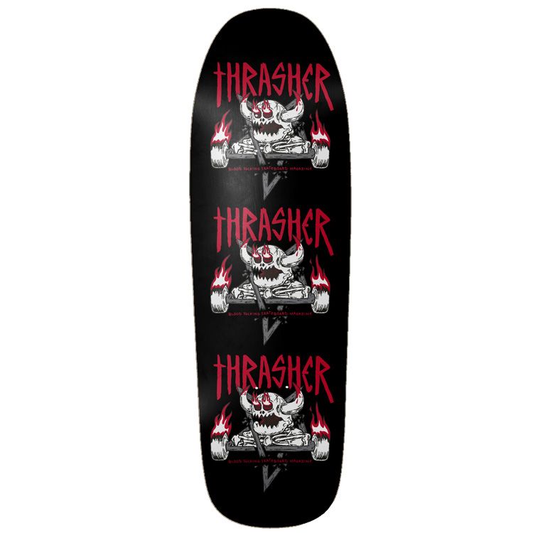 TOY MACHINE X THRASHER MONSTER-GRAM SHAPED DECK 9.50