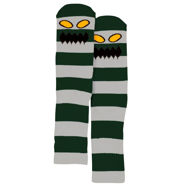 TOY MACHINE MONSTER BIG STRIPE SOCKS FOREST