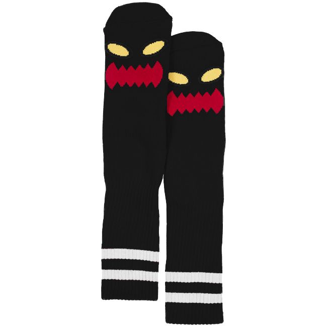 TOY MACHINE MONSTER FACE SOCKS BLACK