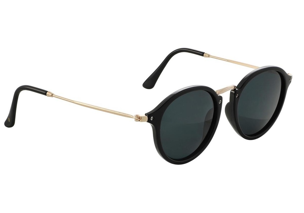 GLASSY KLEIN BLACK/GOLD POLARIZED SUNGLASSES