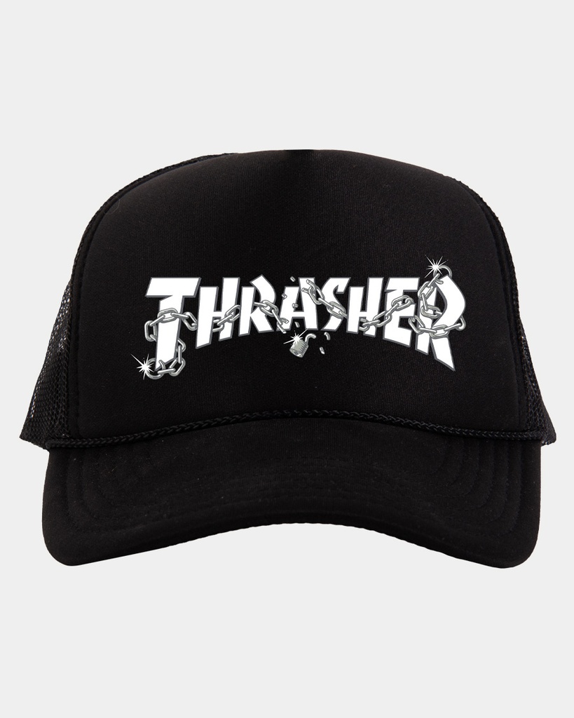 THRASHER CHAINS BY DANIEL SHEPARD TRUCKER HAT BLACK