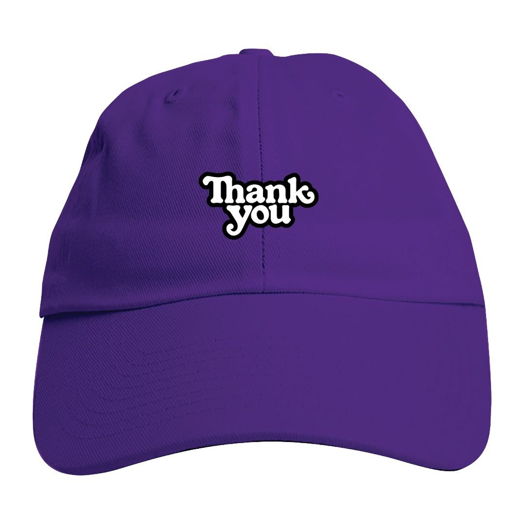 THANK YOU LOGO DAD HAT PURPLE