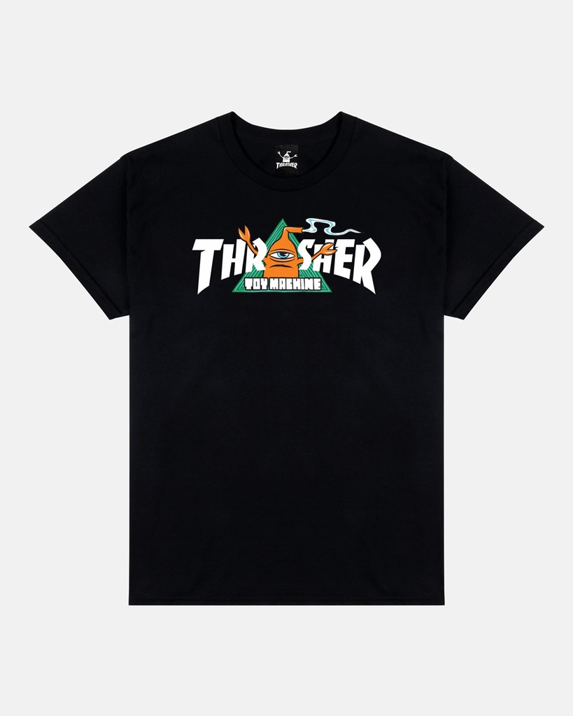 THRASHER X TOY MACHINE VORTEX BLACK SS M