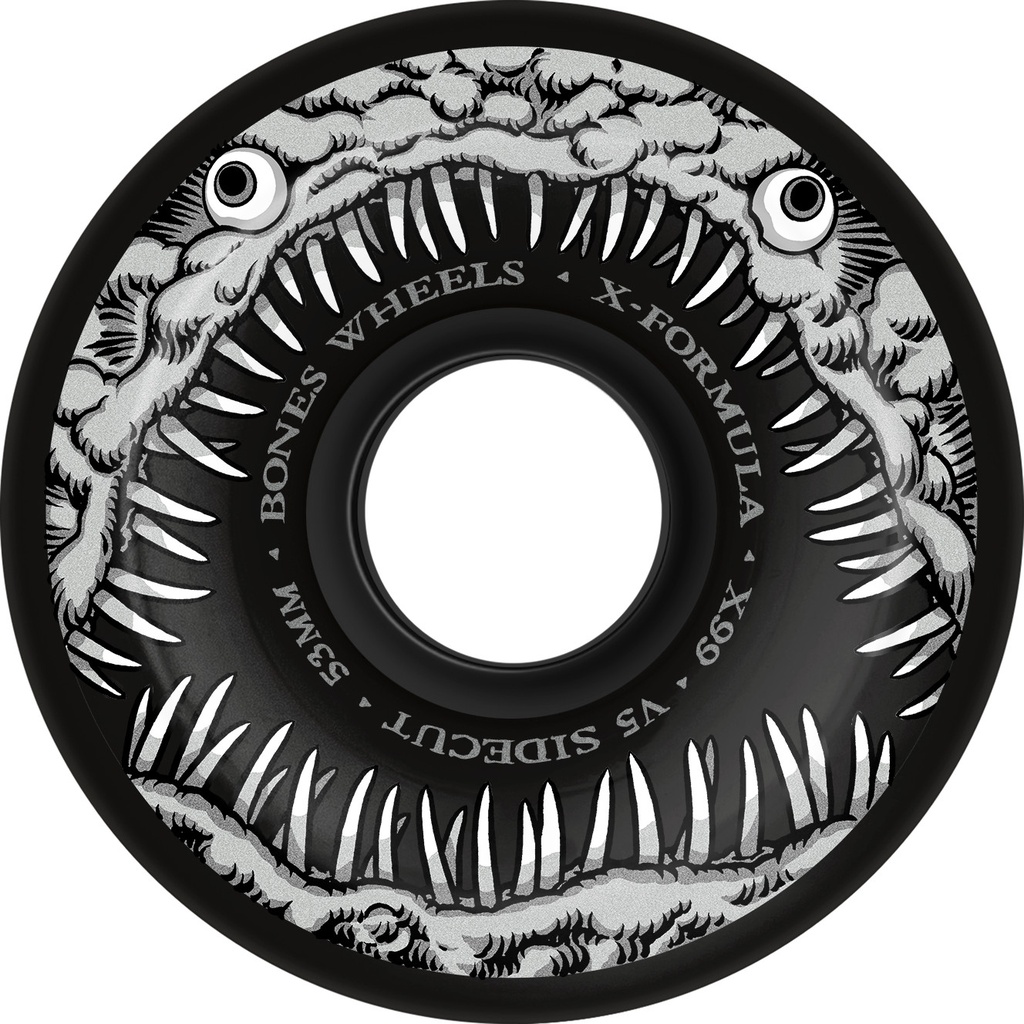 BONES X-FORMULA DARK WATERS BLACK V5 SIDECUT 53MM 99A (Set of 4)