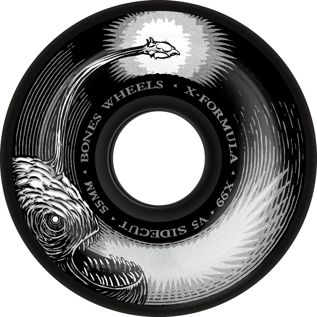 BONES X-FORMULA DARK WATERS BLACK V5 SIDECUT 55MM 99A (Set of 4)