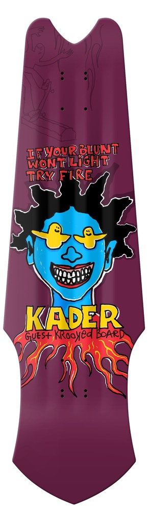 KROOKED KADER GUEST TRI-PLANE SHAPED DECK 9.75 (LIMIT 2)