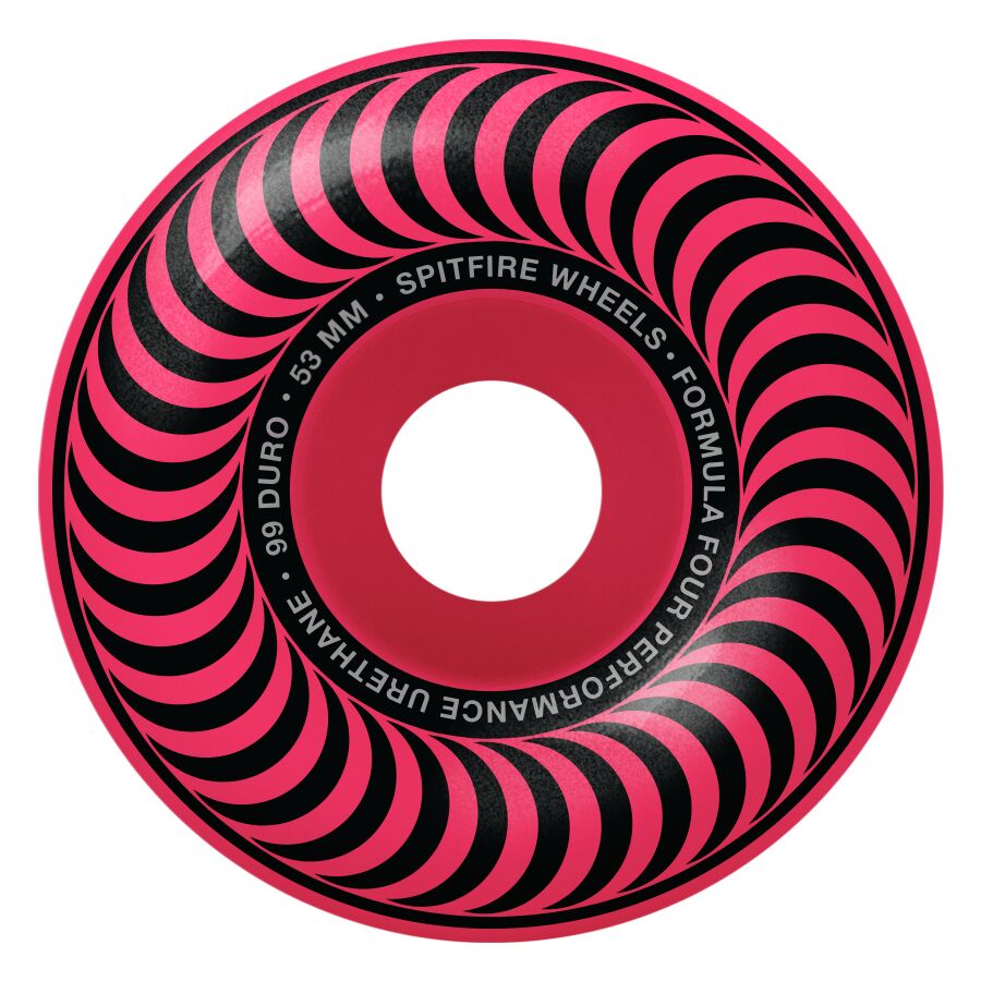 SPITFIRE FORMULA FOUR CLASSIC NEON PINK 53MM 99D (Set of 4)