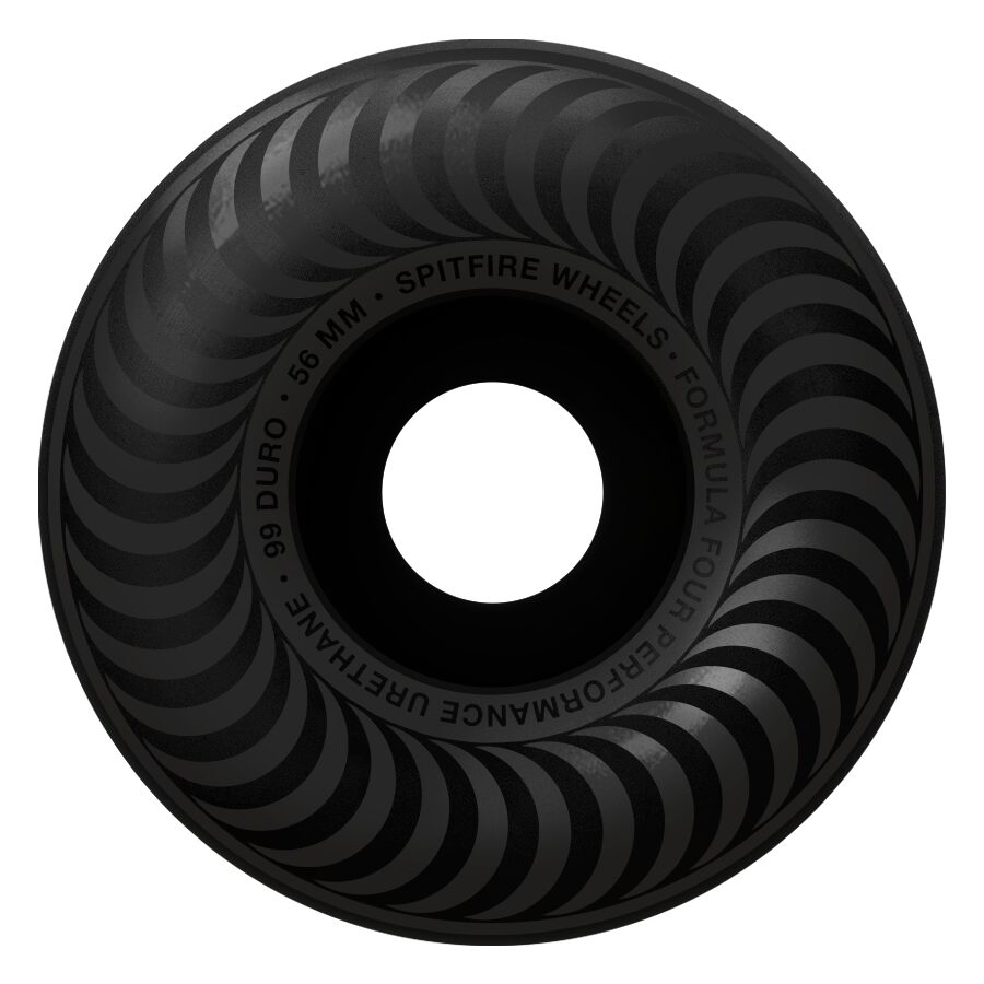 SPITFIRE FORMULA FOUR CLASSIC BLACK 56MM 99D (Set of 4)