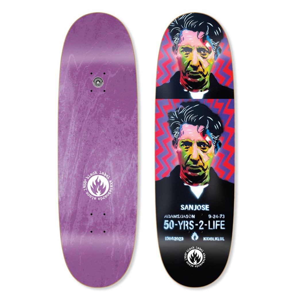 BLACK LABEL JASON ADAMS 50 TO LIFE CUSTOM EGG SHAPED DECK 9.5