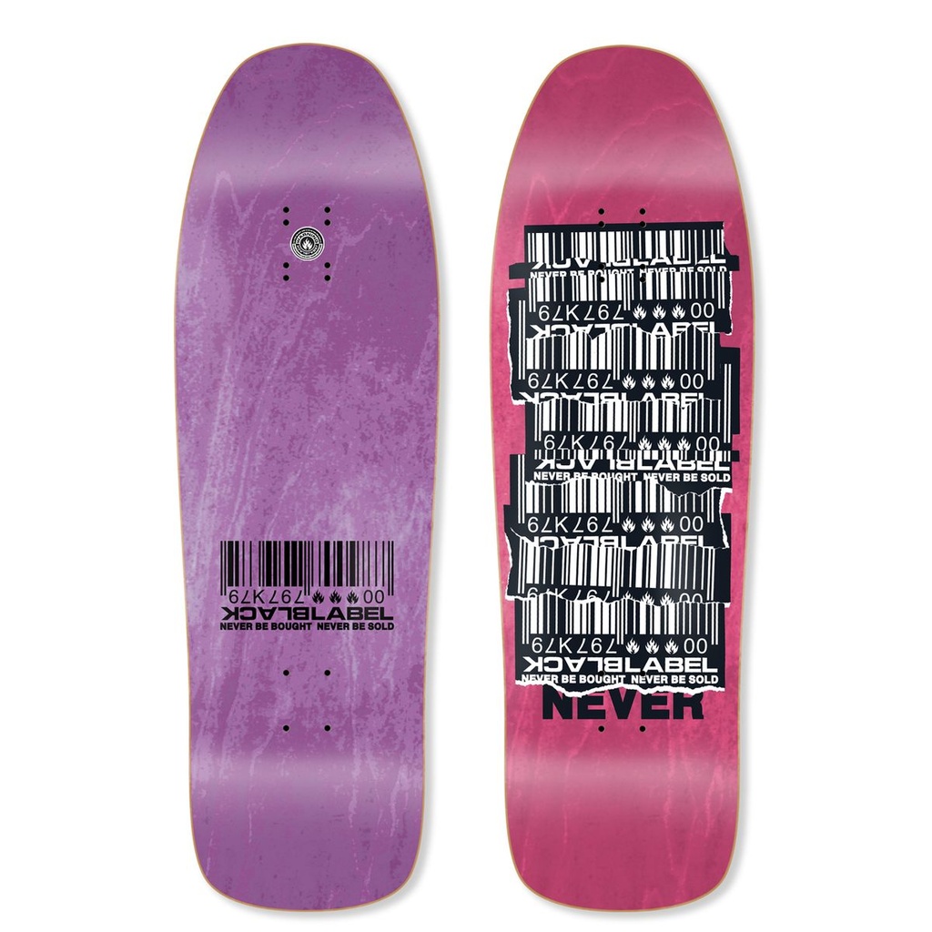 BLACK LABEL TEAM SHREDDED BARCODE SHAPED DECK 9.88