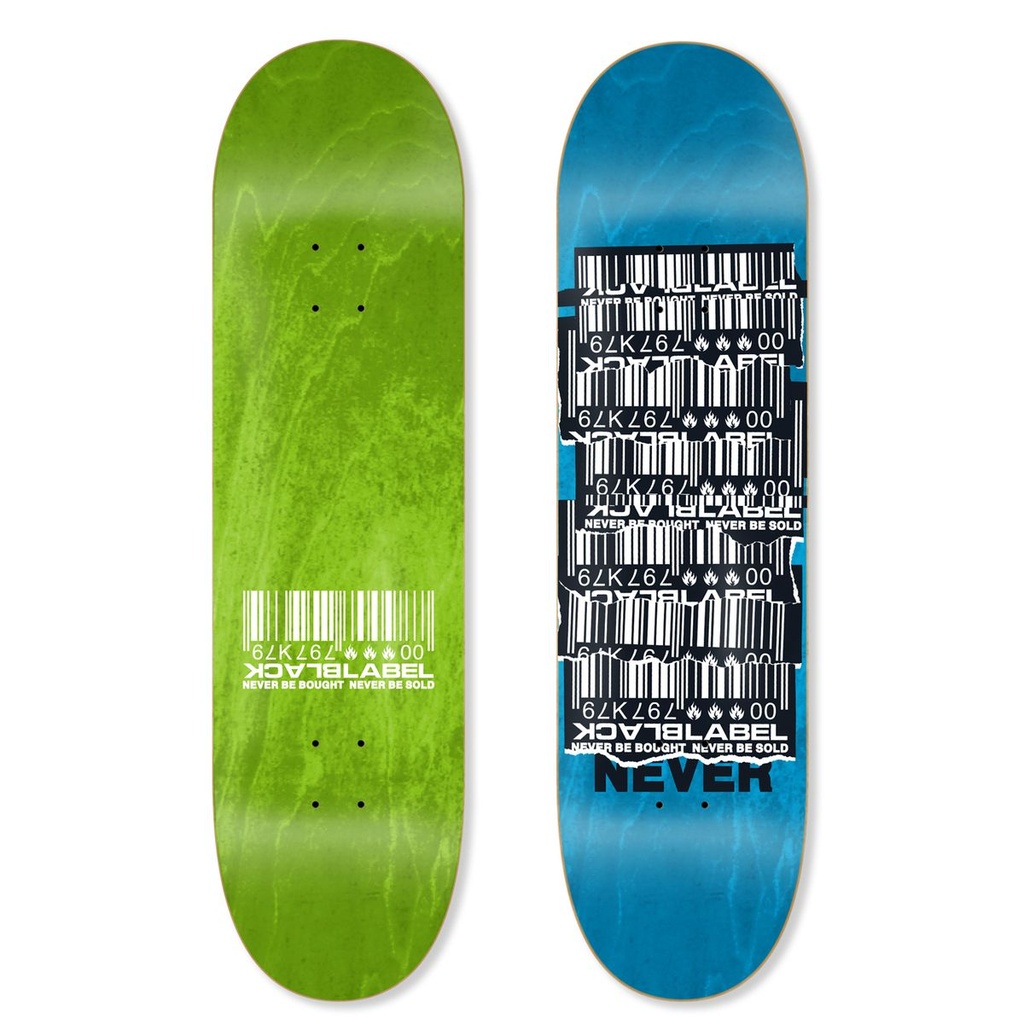 BLACK LABEL TEAM SHREDDED BARCODE DECK 8.75