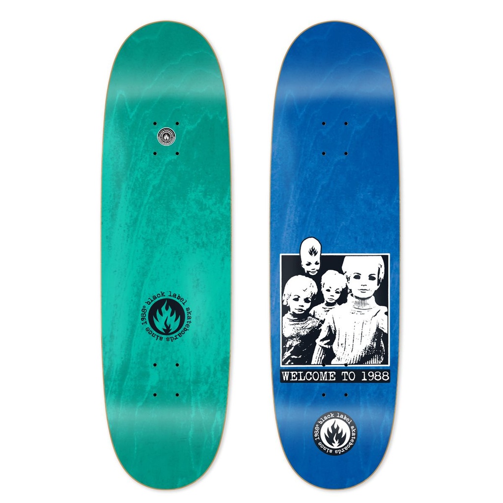 BLACK LABEL TEAM WELCOME TO 1988 CUSTOM EGG SHAPED DECK 9.0