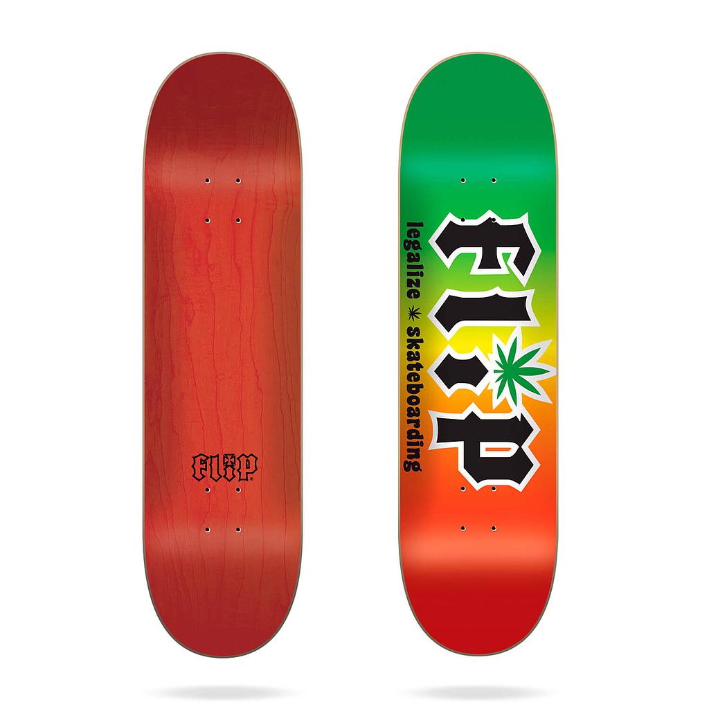 FLIP TEAM HKD LEGALIZE RASTA DECK 8.25