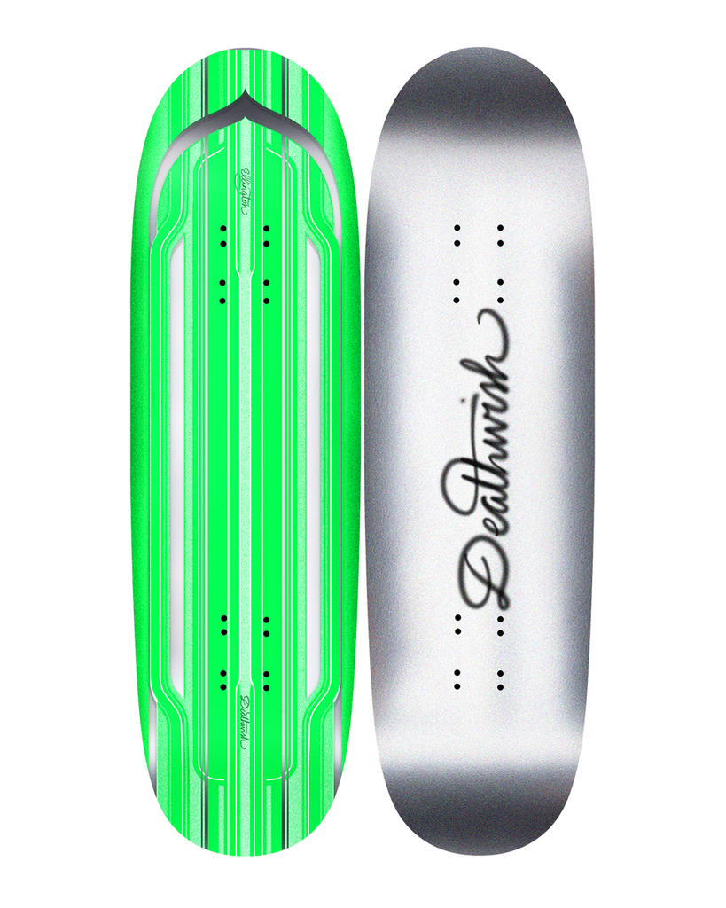 DEATHWISH ELLINGTON EAST 76TH DOUBLE DRILLED TWIN TAIL SHAPED DECK 8.88