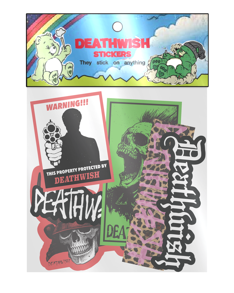 DEATHWISH WARNING 6CT STICKER PACK