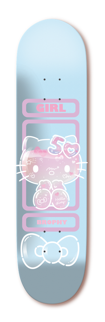 GIRL BROPHY HELLO KITTY 50TH DECK 8.6