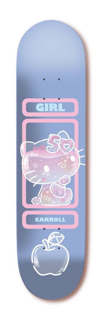 GIRL CARROLL HELLO KITTY 50TH TWIN TAIL DECK 8.25