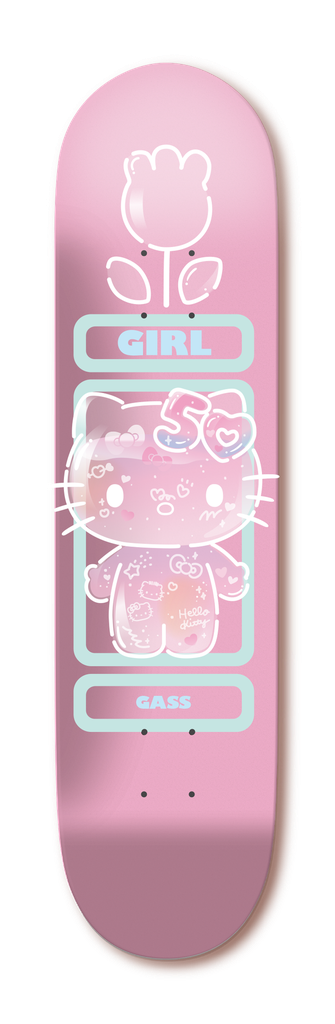 GIRL GASS HELLO KITTY 50TH DECK 8.125