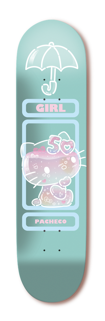 GIRL PACHECO HELLO KITTY 50TH TWIN TAIL DECK 8.5