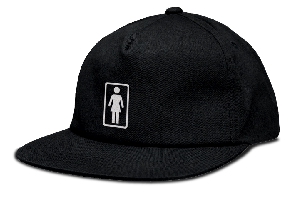 GIRL OG 93 TIL 5 PANEL HAT BLACK