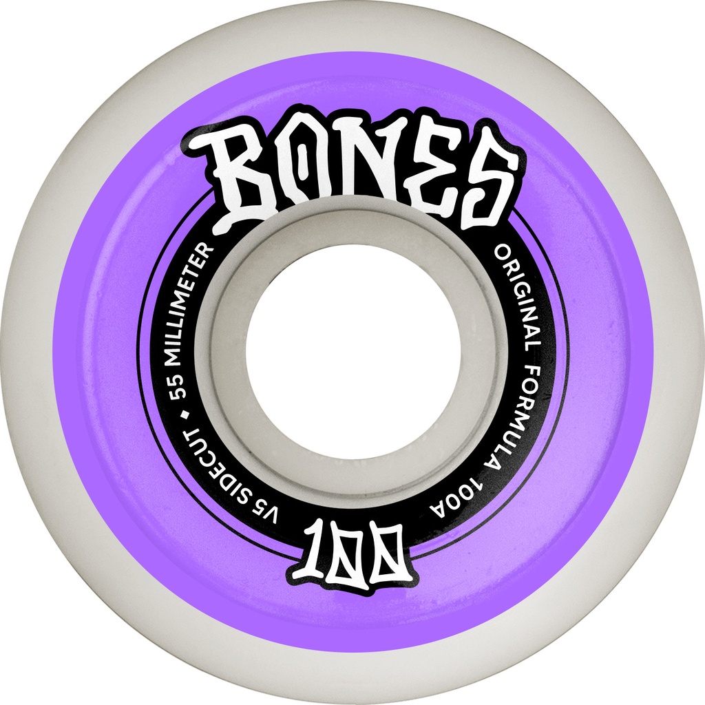 BONES 100S OG FORMULA SIDECUT V5 55MM 100A (Set of 4)